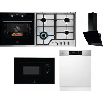 Set domácích spotřebičů ELECTROLUX KODEC75X2 + ELECTROLUX KGS64362XX + ELECTROLUX LFV616K + ELECTROLUX LMS2203EMX + ELECTROLUX EEM48300IX - přebaleno