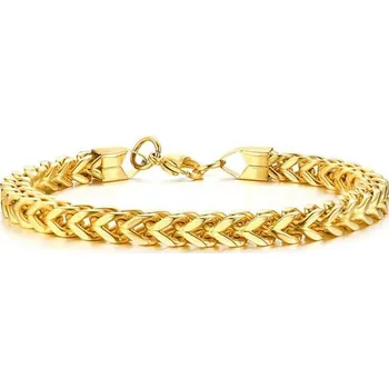 Náramek Náramek z chirurgické oceli Curb Chain Zlatý, Délka 22 cm Impress Jewelry BR-625s2