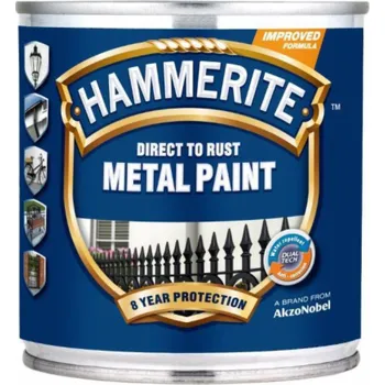 Barva na vlasy Barva na kov Hammerite Smooth, zelená, 0,25l