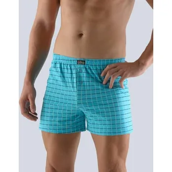 Trenýrky Pánské trenky volné GINO 75127P tm. tyrkysová petrolejová M/L