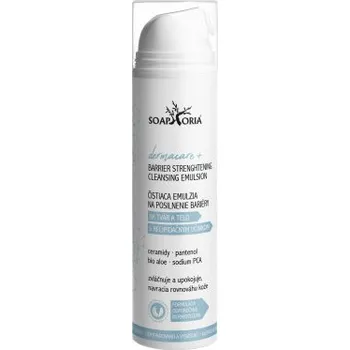 Soaphoria dermacare+ čistící emulze na posílení kožní bariéry, bez podráždění a vysušování (tvář-tělo-vlasová pokožka) 200 ml