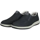 Pánské kožené polobotky 17359-14 Rieker modré Barva: blau, Velikost: 43