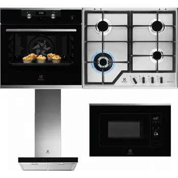 Set domácích spotřebičů ELECTROLUX KODEH70X + ELECTROLUX KGS64362XX + ELECTROLUX LFT766X + ELECTROLUX LMS2203EMX