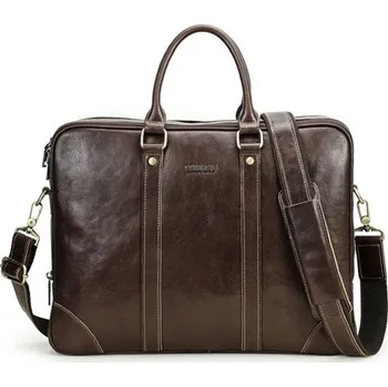 Contacts® pánská kožená brašna Onuphre Hnědá 10L Contacts MB267