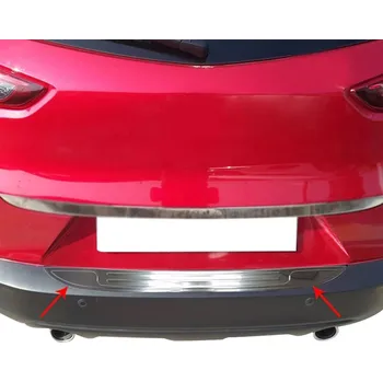 Nárazník Nerez broušený kryt horní hrany zadního nárazníku Mazda CX-3 2015-21