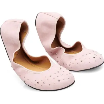 Dámské baleríny ZAQQ TWIST Candy / Light blue 37-43 VELUR Broušená kůže (semiš) Modrá světlá 38