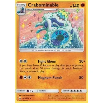 Volný čas Pokémon UNB 105/214 Crabominable - Unbroken Bonds Stav: Excellent, Verze: NORMAL