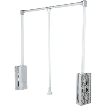 Věšák Interex Výklopný věšák EKONOMA / Stříbrná 660 - 890 mm