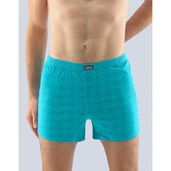 Trenýrky Pánské trenky volné GINO 75174P šalvěj akvamarín M/L