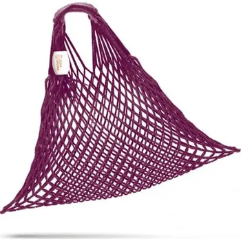 Kabelka SÍŤOVÁ TAŠKA DO RUKY - NEO RETRO vínová vínová