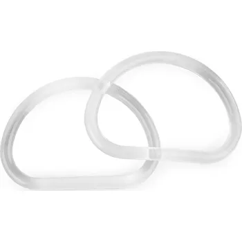 Akrylová ucha na tašky, transparent, malé, 1 transparent