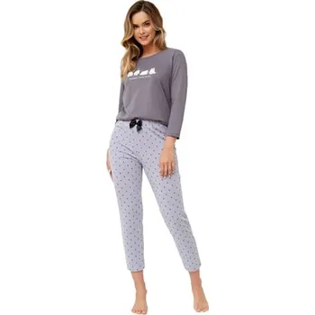 Dámské pyžamo Dámské pyžamo Sol 1219 LEVEZA šedá M
