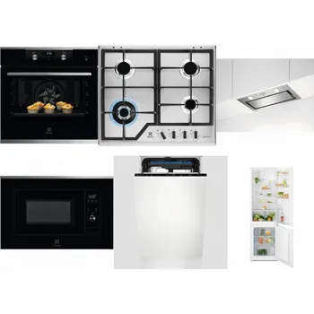 Set domácích spotřebičů ELECTROLUX KODEH70X + ELECTROLUX KGS64362XX + ELECTROLUX LFG716X + ELECTROLUX LMS2203EMX + ELECTROLUX EEM23100L + ELECTROLUX LND5FE18S