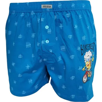 Trenýrky Andrie PS 5812 modré pánské trenýrky pivo Barva: modrá, Velikost: M