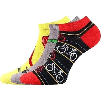 Pánská móda DEDON kotníčkové veselé barevné ponožky Lonka - CYKLO