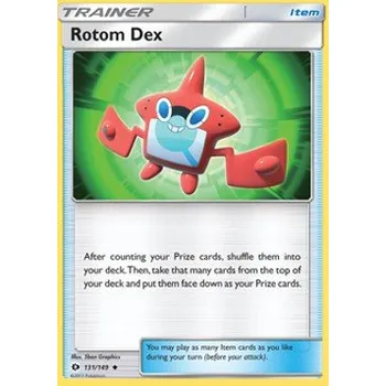Volný čas Pokémon SUM 131/149 Rotom Dex - Sun & Moon Stav: Excellent, Verze: NORMAL
