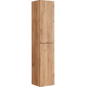 Koupelnový nábytek CAPRI OAK Vysoká skříňka do koupelny Dub Craft Zlatý