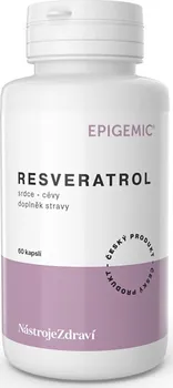 Přírodní produkt Epigemic Resveratrol 60 cps.