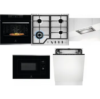 Set domácích spotřebičů ELECTROLUX KOBCS31X + ELECTROLUX KGS64362XX + ELECTROLUX LFG716X + ELECTROLUX LMS2203EMX + ELECTROLUX EEA27200L