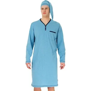 Pánská noční košile Pánská noční košile Bonifac 358 HOTBERG šedá světlá L