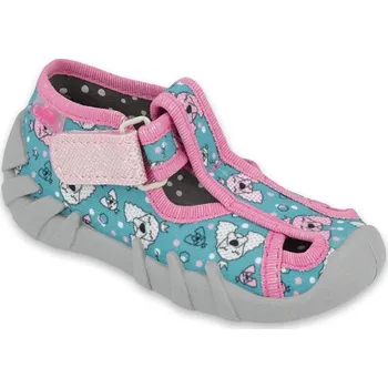 Dívčí bačkory BEFADO 190P100 dívčí bačkorky 1SZ pejsci 21 190P100_21