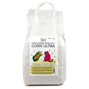 Podestýlka pro kočku Podestýlka Rebel Cat přírodní,hrudkující Corn Ultra 7l
