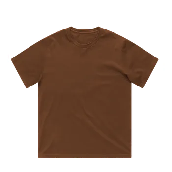 Pánské tričko Vintage Industries Tričko T-Shirt Heavyweight - Hnědé Velikost: L