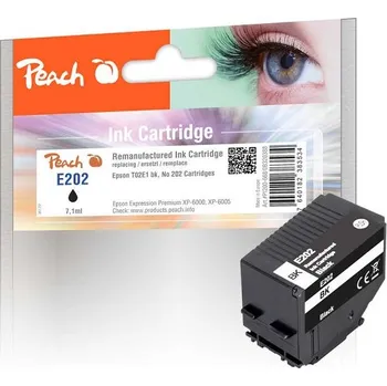 PEACH kompatibilní cartridge Epson No 202, T02E1, black, 7,1 ml