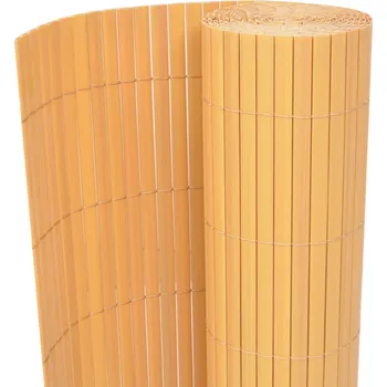 Plot Oboustranný zahradní plot z PVC 43629 žlutý