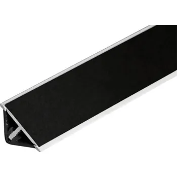 Kuchyňská pracovní deska Lišta k pracovní desce těšnicí trojúhelník černá 15x4000 mm
