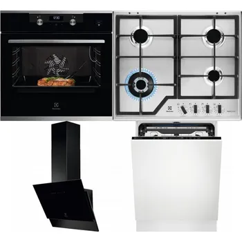 Set domácích spotřebičů ELECTROLUX KODEC75X2 + ELECTROLUX KGS64362XX + ELECTROLUX LFV616K + ELECTROLUX EEM69410L