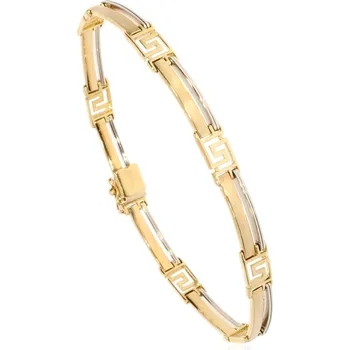 Náramek Zlatnictví Helios Masivní zlatý náramek řecký vzor