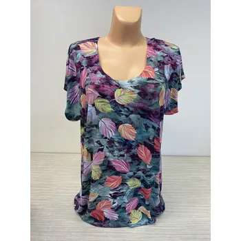 Dámská tunika Topy, Barva Zelená, Velikost XXL 48, Materiál 96% Viskoza 4% Lycra