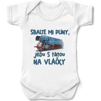 Kojenecký body Body Sbalte mi plíny – vláčky (Velikost: 80)
