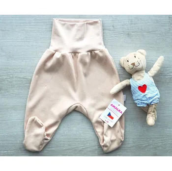 Dupačky AMÁLKA Bavlněné, kojenecké polodupačky, oříškové Velikost: 86