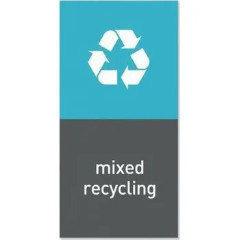 Odpadkový koš Simplehuman Magnetický štítek na odpadkový koš - recyklovatelný odpad „mixed recycling“