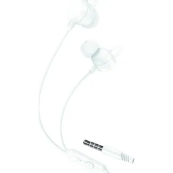 Handsfree XO EP63 stereo sluchátka s 3,5 mm audio jackem bílá
