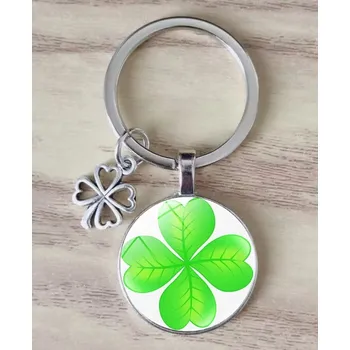 Klíčenka čtyřlístek (zelená) 13
