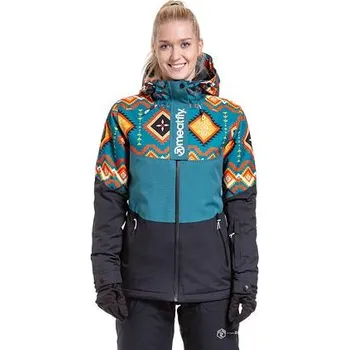 Meatfly dámská SNB & SKI bunda Kirsten Petrol Jones | Modrá | Velikost XS