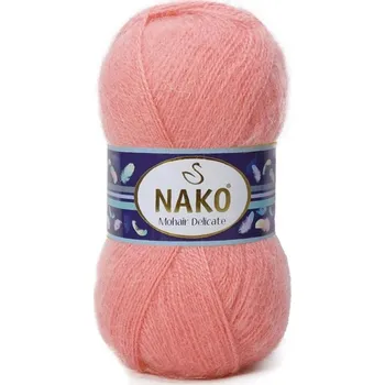 Pletací příze Nako Mohair Delicate 1292 - růžová