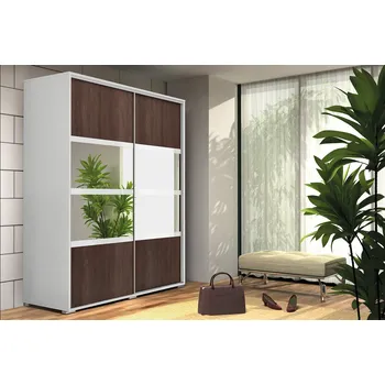 Šatní skříň Šatní skříň Ska A9 Barva korpusu: Dub - Artisan, Rozměry: 125 cm, Dveře: Bílé