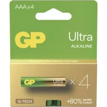 Článková baterie Alkalická baterie GP Ultra AAA (LR03)