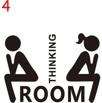 Samolepící dekorace Samolepka na WC | dekorace na zeď, styl postavičky - 4