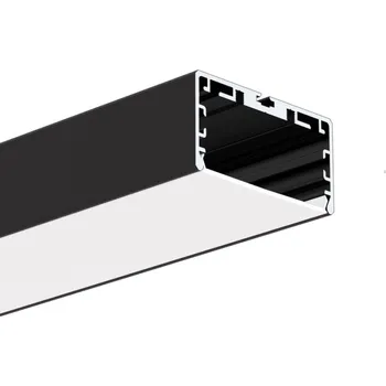 LED osvětlení Ledshopik LED profil KLUS LIPOD-50 černý - LED profil LIPOD-50 černý - 1m