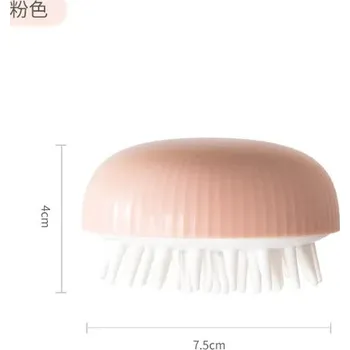 Masážní přístroj Masážní kartáček na tělo + hřeben pro zdravé vlasy 2v1 - Pink-TypeC