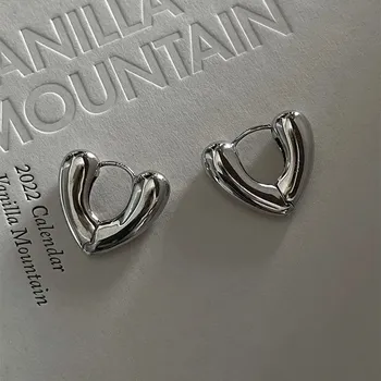 Náušnice Stylové náušnice s motivem srdce - 8