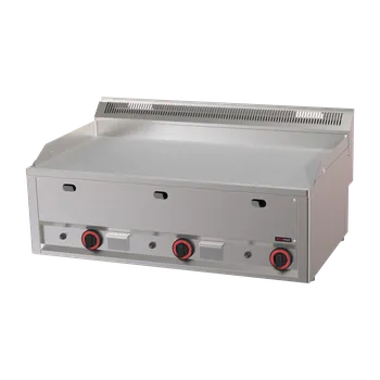 Grilovací deska 97x48 plynová durable chrom hladká bez podestavby | REDFOX - FTHC 90 GL