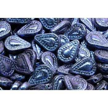 Dětské navlékací korálky Filigránová slzička č.4221 (14x10mm)