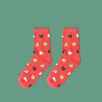 Dámské ponožky Vysoké ponožky | vtipné ponožky, styl kočičky, univerzální velikost - 5