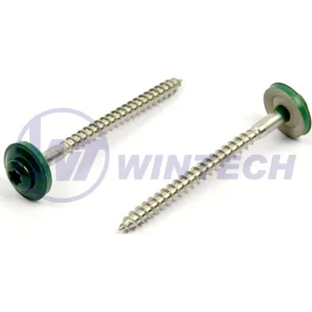 Šroub Klemp.šroub + EPDM, RAL 6005 4,5 x 45 A2 Balení: 200 ks SIBAK45045AZO0